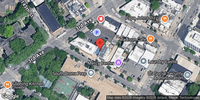 Aerial map of 361 EAST 145 STREET, Bronx