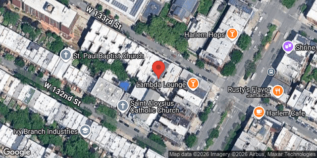 Aerial map of 204 WEST 133 STREET, Manhattan