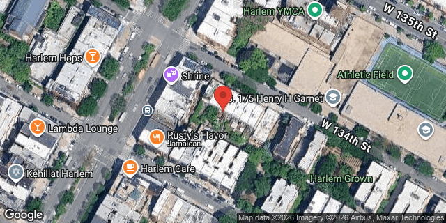 Aerial map of 192 WEST 134 STREET, Manhattan
