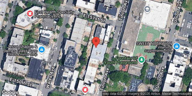 Aerial map of 599 TINTON AVENUE, Bronx