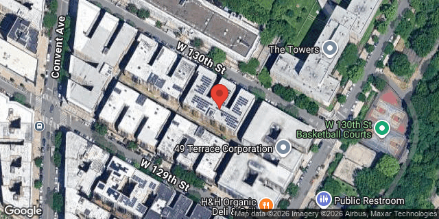 Aerial map of 408 WEST 130 STREET, Manhattan