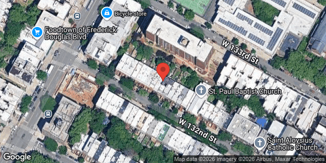 Aerial map of 265 WEST 132 STREET, Manhattan