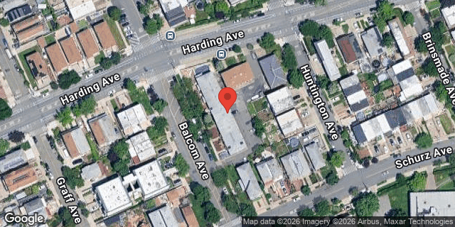 Aerial map of 206 BALCOM AVENUE, Bronx