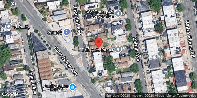 Aerial map of UNDERHILL AVENUE, Bronx