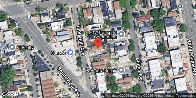 Aerial map of 448 UNDERHILL AVENUE, Bronx