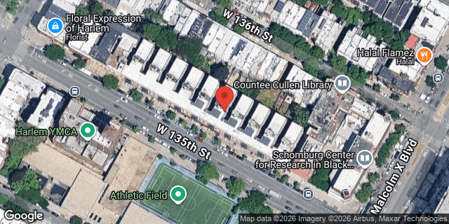 Aerial map of 123 WEST 135 STREET, Manhattan