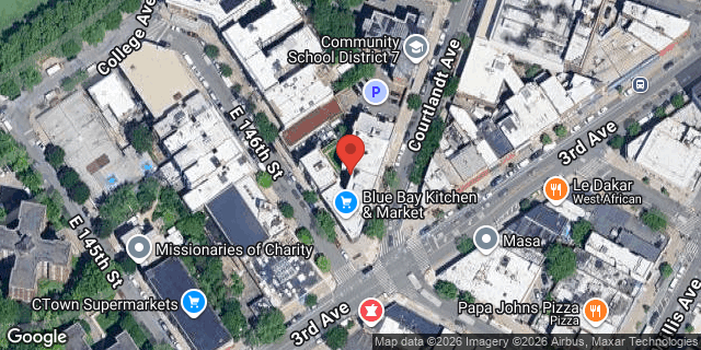 Aerial map of 485 COURTLANDT AVENUE, Bronx