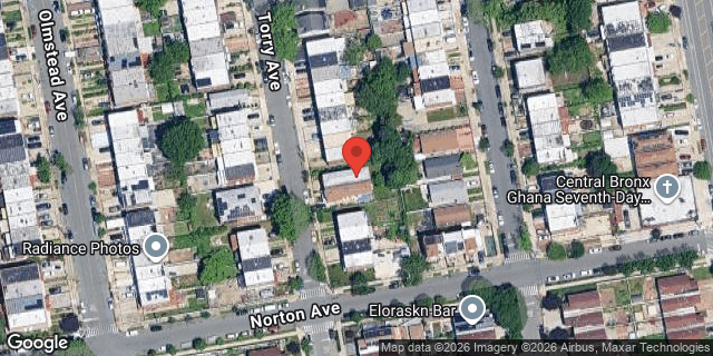 Aerial map of 412 TORRY AVENUE, Bronx