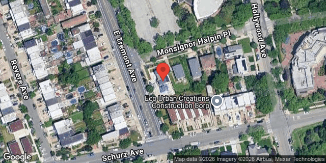 Aerial map of 4355 EAST TREMONT AVENUE, Bronx