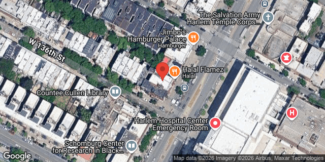 Aerial map of 525 LENOX AVENUE, Manhattan