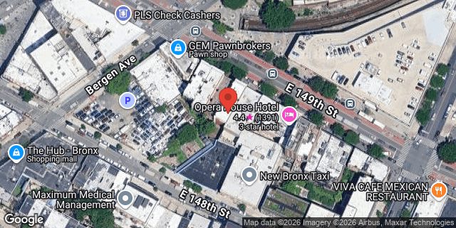 Aerial map of 430 EAST 149 STREET, Bronx