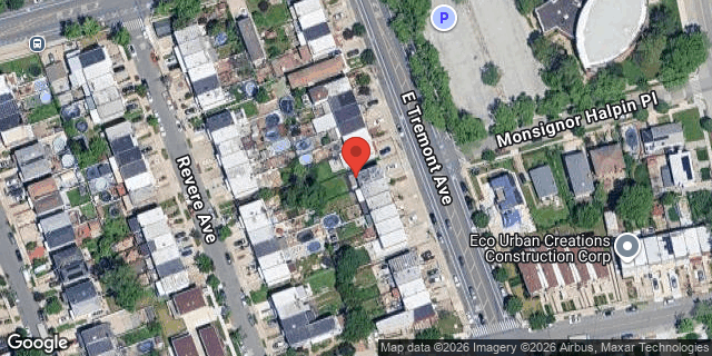Aerial map of 4322 EAST TREMONT AVENUE, Bronx