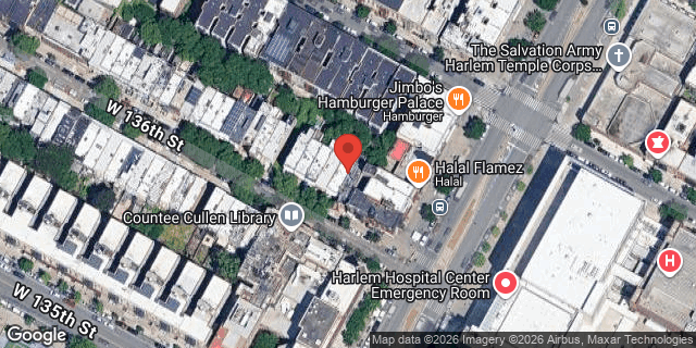 Aerial map of 103 WEST 136 STREET, Manhattan