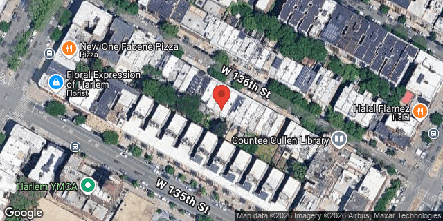Aerial map of 140 WEST 136 STREET, Manhattan