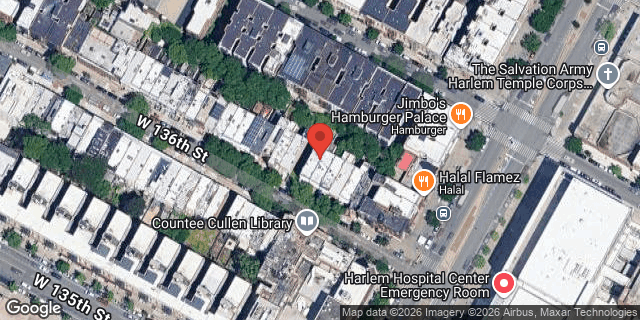Aerial map of 111 WEST 136 STREET, Manhattan
