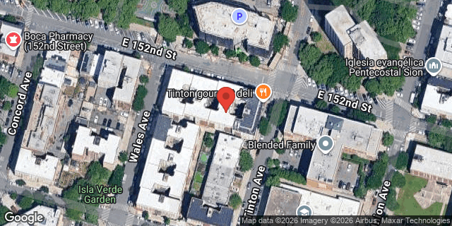 Aerial map of 790 EAST 152 STREET, Bronx