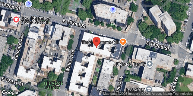 Aerial map of 786 EAST 152 STREET, Bronx