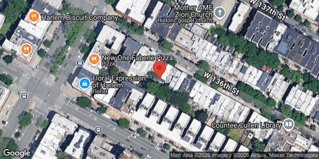 Aerial map of 158 WEST 136 STREET, Manhattan