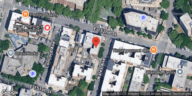 Aerial map of 766 EAST 152 STREET, Bronx