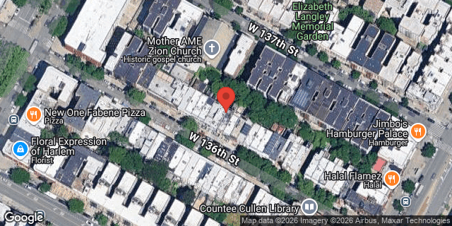 Aerial map of 139 WEST 136 STREET, Manhattan