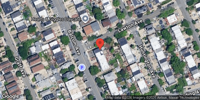 Aerial map of 254 BALCOM AVENUE, Bronx