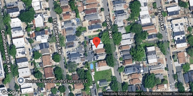 Aerial map of 525 BEACH AVENUE, Bronx