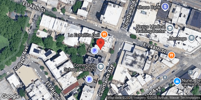Aerial map of 513 COURTLANDT AVENUE, Bronx