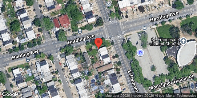 Aerial map of 4300 EAST TREMONT AVENUE, Bronx