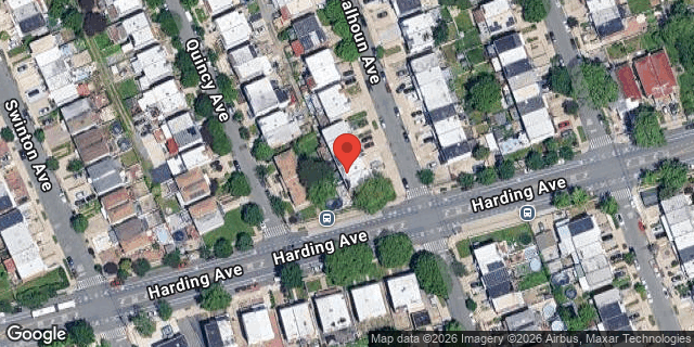 Aerial map of 219 CALHOUN AVENUE, Bronx