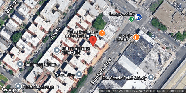 Aerial map of 783 SOUTHERN BOULEVARD, Bronx