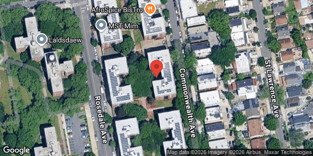 Aerial map of 539 COMMONWEALTH AVENUE, Bronx