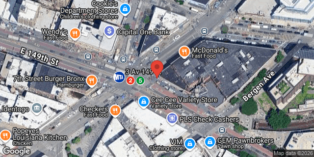 Aerial map of 3 AVENUE, Bronx