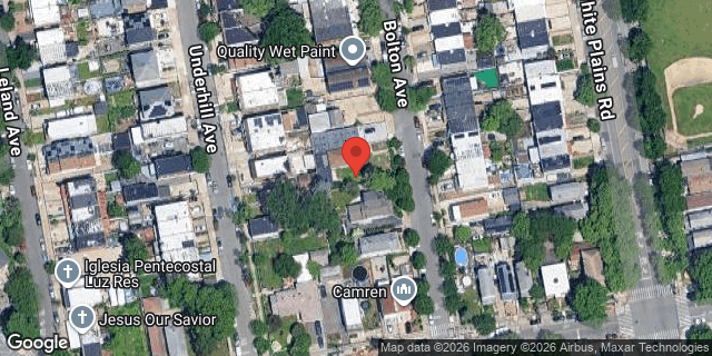 Aerial map of 519 BOLTON AVENUE, Bronx