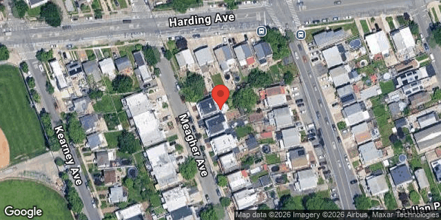Aerial map of 158 MEAGHER AVENUE, Bronx