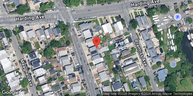 Aerial map of 344 PENNYFIELD AVENUE, Bronx