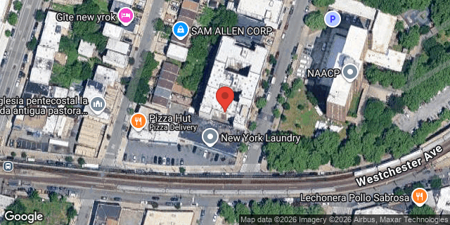 Aerial map of 643 CAULDWELL AVENUE, Bronx