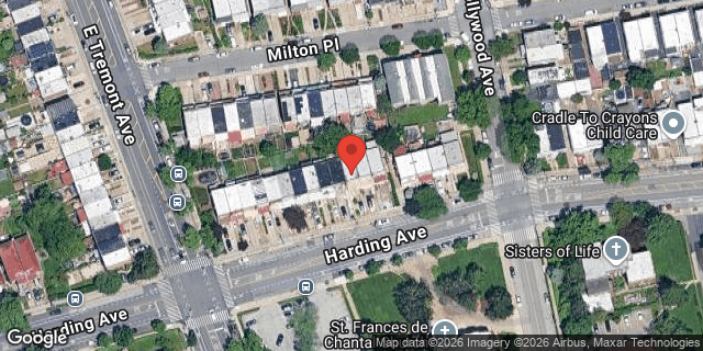 Aerial map of 2921 HARDING AVENUE, Bronx