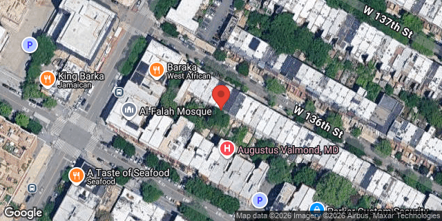 Aerial map of 258 WEST 136 STREET, Manhattan