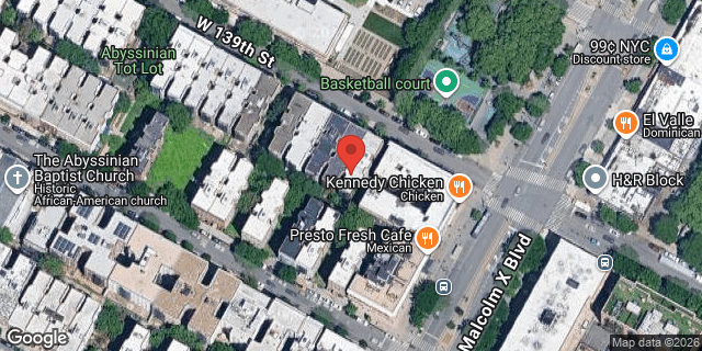 Aerial map of 104 WEST 139 STREET, Manhattan