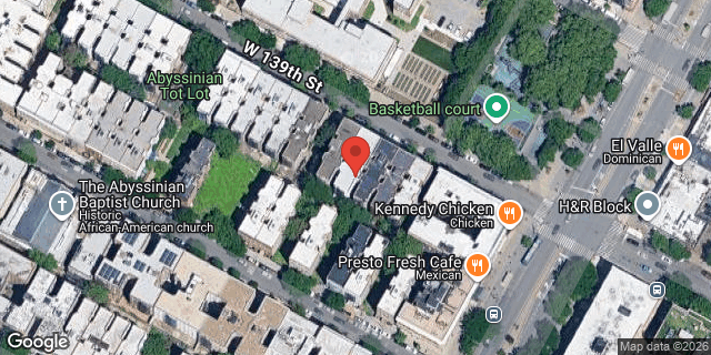 Aerial map of 110 WEST 139 STREET, Manhattan