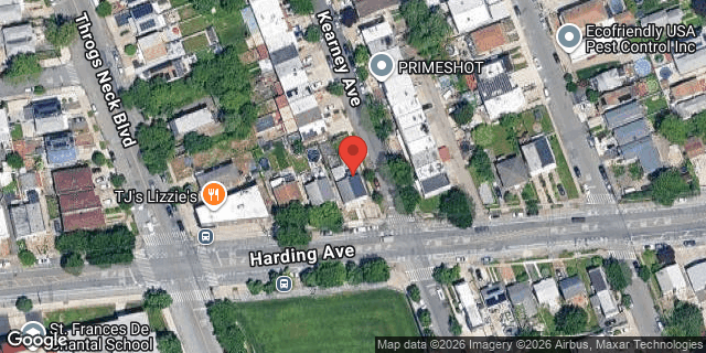 Aerial map of 3023 HARDING AVENUE, Bronx