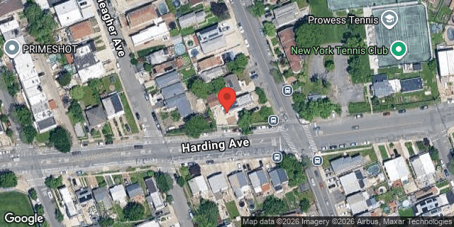 Aerial map of 3067 HARDING AVENUE, Bronx