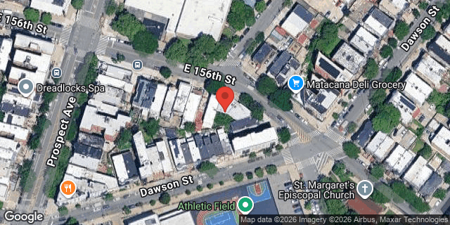 Aerial map of 874 EAST 156 STREET, Bronx