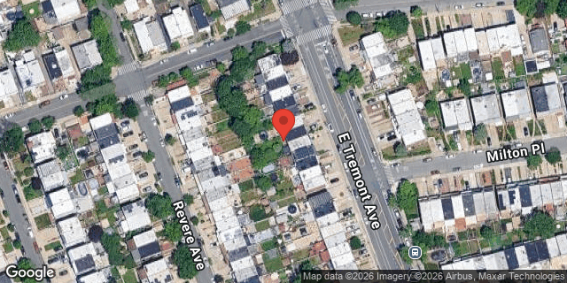 Aerial map of 4214 EAST TREMONT AVENUE, Bronx