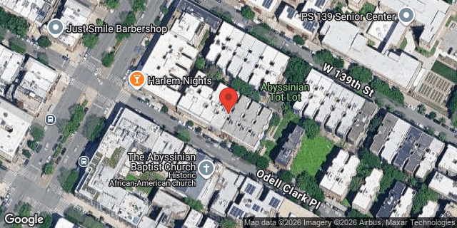 Aerial map of 137 WEST 138 STREET, Manhattan
