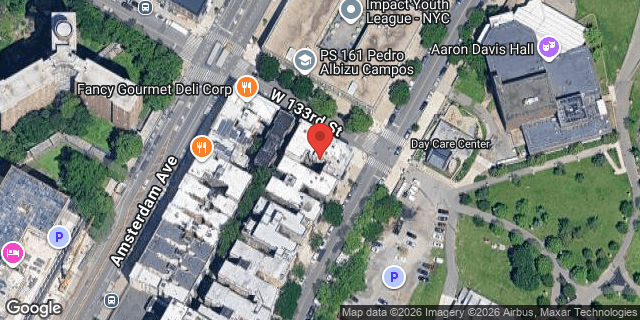 Aerial map of 110 CONVENT AVENUE, Manhattan