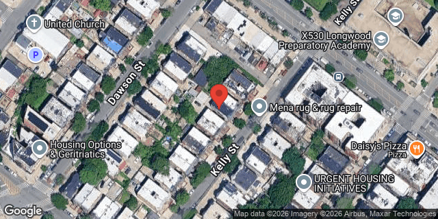 Aerial map of 749 KELLY STREET, Bronx