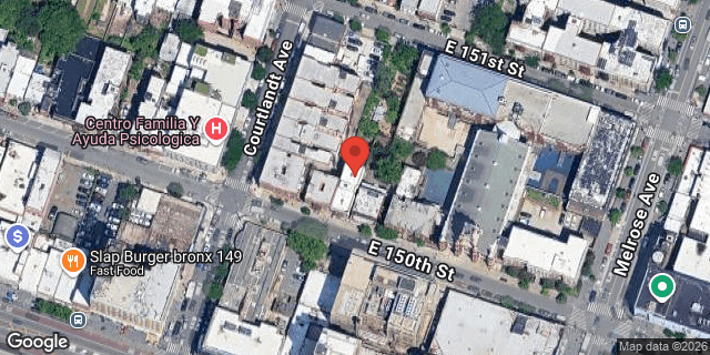 Aerial map of 363 EAST 150 STREET, Bronx