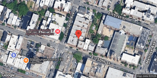 Aerial map of 578 COURTLANDT AVENUE, Bronx