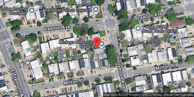 Aerial map of 233 HOLLYWOOD AVENUE, Bronx